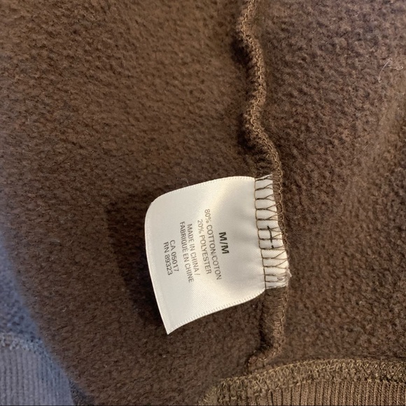 Vintage Roots Athletics Brown Zip Up Hoodie - Picture 7 of 7